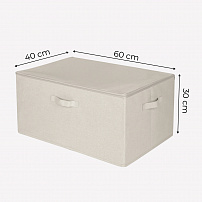 Короб для хранения на молнии "COTTON" Д60 Ш40 В30