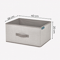 Короб для хранения "Melange" бежевый 40x28x20